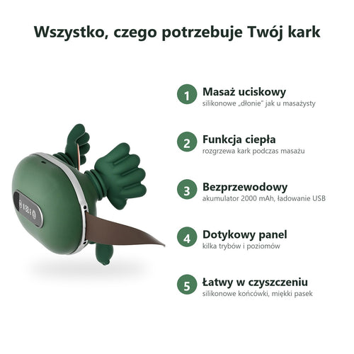 Funkcje masażera Karkio